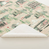 Muster für Derry Locations Sherpadecke (3/4)