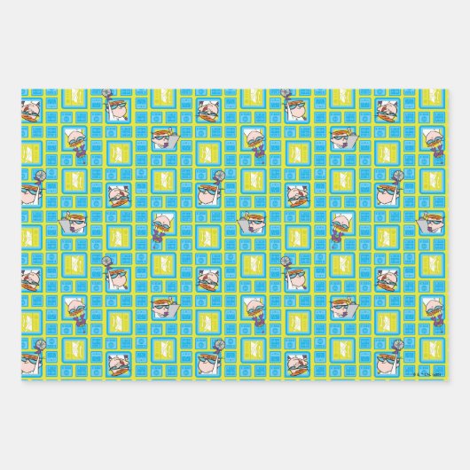 Muster für Dexter-Laborversuche Geschenkpapier Set (Vorderseite)