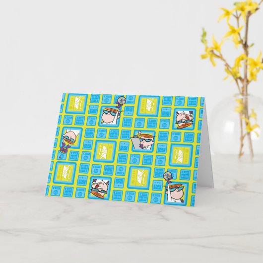 Muster für Dexter-Laborversuche Karte (Gelbe Blume)