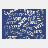 Muster für die Abstimmung Schriftart Geschenkpapier Set (Vorderseite)