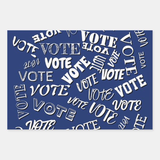 Muster für die Abstimmung Schriftart Geschenkpapier Set (Vorderseite)