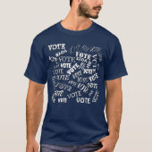 Muster für die Abstimmung Schriftart T-Shirt (Vorderseite)