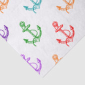 Muster für die Anker des Schiffes Seidenpapier (Detail)