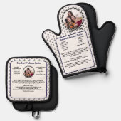 Muster für die Ankerform eines nauschalen Rezepts Ofenhandschuh & Topflappen-Set (Vorderseite/Rückseite)