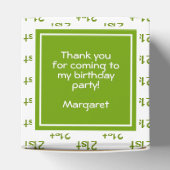 Muster für die Anzahl der Altersabweichungen - Grü Geschenkschachtel (Oben)