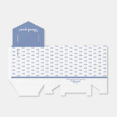 Muster für die Anzahl der Altersangabe - Blau/Weiß Geschenkschachtel (Ungefaltet)