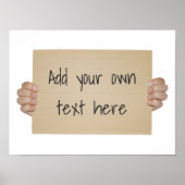 Muster für die Anzeigenwerbung Poster (Vorne)