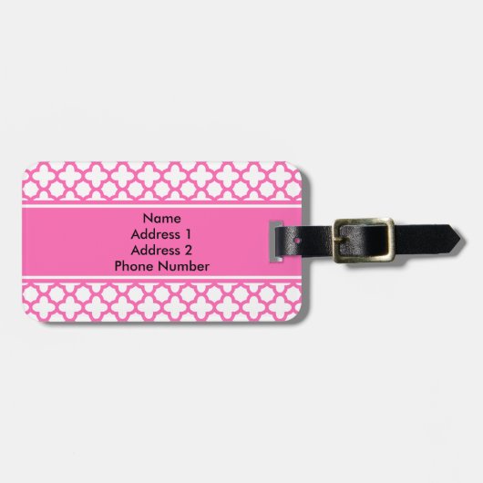 Muster für die bedruckte Folie für Monogramm Gepäckanhänger (Vorderseite horizontal)