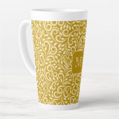 Muster für die benutzerdefinierte Monogramm-Flurle Milchtasse (Linke Ecke)