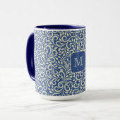 Muster für die benutzerdefinierte Monogramm-Flurle Tasse (Vorderseite Links)