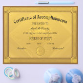 Muster für die Bescheinigung der Erfüllung Flyer (Einzeln)