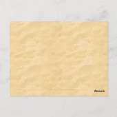 Muster für die Bescheinigung der Leistung Postkarte (Rückseite)