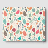 Muster für die Blätter im Herbst Gästebuch (Rückseite)