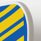 Muster für die blaue und gelbe Farblinie Pickleball Schläger (Linke Seite)