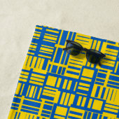 Muster für die blaue und gelbe Farblinie Strandtuch (Beispiel)