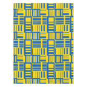 Muster für die blaue und gelbe Farblinie Tischdecke (Vorderseite)