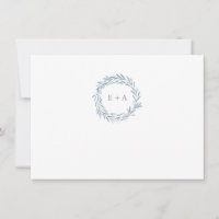 Muster für die blaue Wasserfarbe Monogram Vielen D