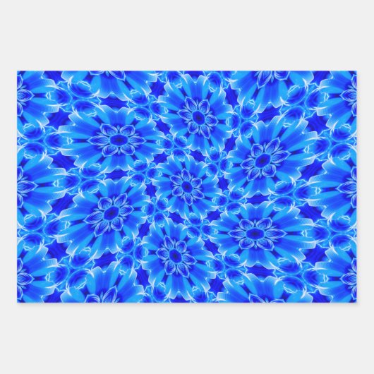 Muster für die Blume der Flasche Geschenkpapier Set (Vorderseite 3)