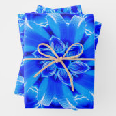 Muster für die Blume der Flasche Geschenkpapier Set (Beispiel)