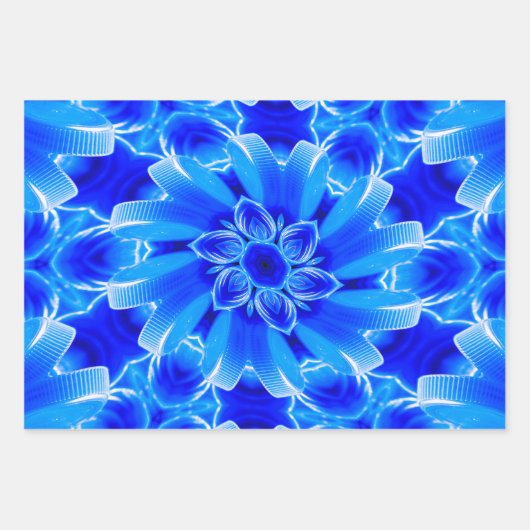 Muster für die Blume der Flasche Geschenkpapier Set (Vorderseite)