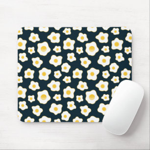 Muster für die Blume niedlich frittierter Eier Mousepad