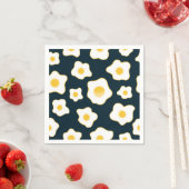 Muster für die Blume niedlich frittierter Eier Serviette (Beispiel)