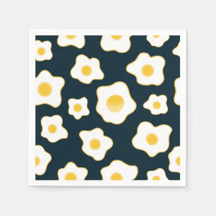 Muster für die Blume niedlich frittierter Eier Serviette