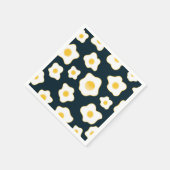 Muster für die Blume niedlich frittierter Eier Serviette (Ecke)