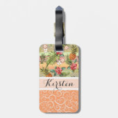 Muster für die Blume von Obst und Gemüse Gepäckanhänger (Rückseite vertikal)