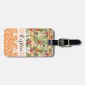 Muster für die Blume von Obst und Gemüse Gepäckanhänger (Vorderseite horizontal)