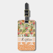 Muster für die Blume von Obst und Gemüse Gepäckanhänger (Vorderseite vertikal)