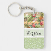 Muster für die Blume von Obst und Gemüse Schlüsselanhänger (Vorderseite)