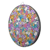 Muster für die Blume von Snoopy und Holz Dartscheibe (Vorderseite rechts)