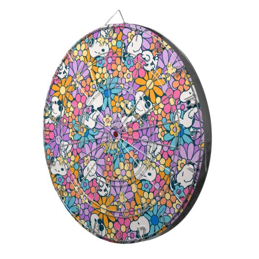 Muster für die Blume von Snoopy und Holz Dartscheibe (Vorderseite rechts)