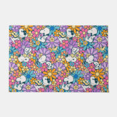 Muster für die Blume von Snoopy und Holz Fußmatte (Vorderseite)