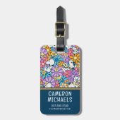 Muster für die Blume von Snoopy und Holz Gepäckanhänger (Vorderseite vertikal)