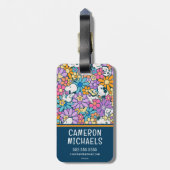 Muster für die Blume von Snoopy und Holz Gepäckanhänger (Rückseite vertikal)