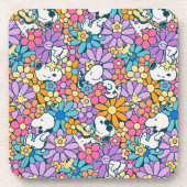 Muster für die Blume von Snoopy und Holz Getränkeuntersetzer (Vorderseite)