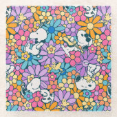 Muster für die Blume von Snoopy und Holz Glasuntersetzer (Vorderseite)