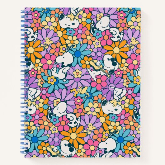 Muster für die Blume von Snoopy und Holz Notizblock (Vorderseite)