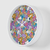 Muster für die Blume von Snoopy und Holz Uhr (Winkel)