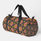 Muster für die coole geometrische Retro-Blume Duffle Bag (Rechte Ecke)