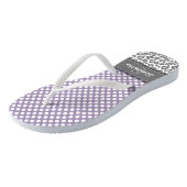 Muster für die Druckvorlage für Girly Leopard-Spot Badesandalen (Schrägansicht)