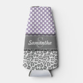 Muster für die Druckvorlage für Girly Leopard-Spot Flaschenkühler (Vorderseite)