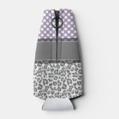 Muster für die Druckvorlage für Girly Leopard-Spot Flaschenkühler (Rückseite)