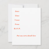 Muster für die Einladung von SGI (Rückseite)