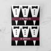 Muster für die Einladung von TRAUZEUGEN - 3 Tuxedo (Innenseite)