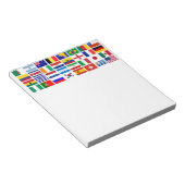 Muster für die Fahnen des SOCCER 2014 Notizblock (angewinkelt)