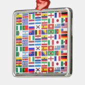 Muster für die Fahnen des SOCCER 2014 Ornament Aus Metall (Links)