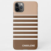 Muster für die Farbtöne der weißen Streifen iPhone Hülle (Rückseite)